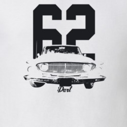 1962 Dart Rear View With Year And Model Light Color T Shirt