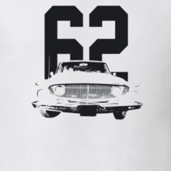 1962 Dart Rear View With Year Light Color T Shirt