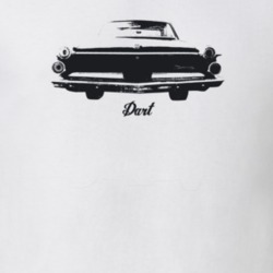 1962 Dart Rear View With Model Light Color T Shirt
