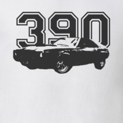 1969 AMC AMX With Engine Black Graphic Light Tee T Shirt
