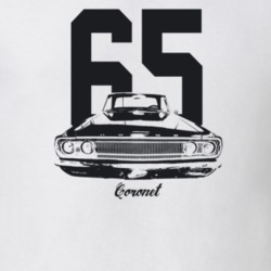 1965 Coronet Grill View With Year And Model Light Color T Shirt