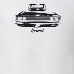 1965 Coronet Grill View With Model Light Color T Shirt