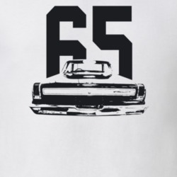 1965 Coronet Rear View With Year Light Color T Shirt