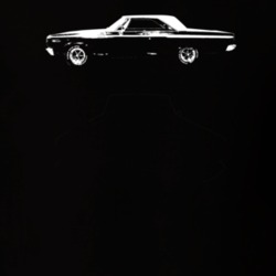 1965 Coronet Side View Dark Color T Shirt