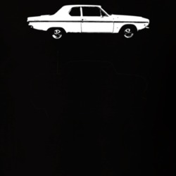 1965 Dart Side View Dark Color T Shirt