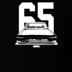 1965 Dart Rear View With Year Dark Color T Shirt