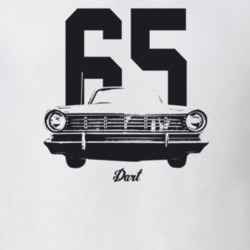 1965 Dart Grill View With Year And Model Light Color T Shirt