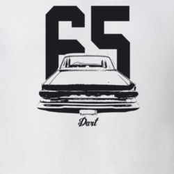1965 Dart Rear View With Year And Model Light Color T Shirt