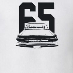 1965 Dart Rear View With Year Light Color T Shirt