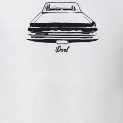1965 Dart Rear View With Model Light Color T Shirt