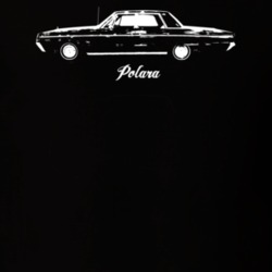 1966 Polara Side View With Model Dark Color T Shirt