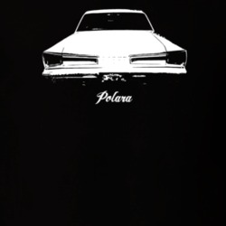 1966 Polara Rear View With Model Dark Color T Shirt