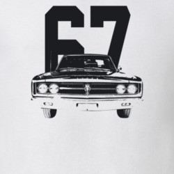1967 Coronet Grill View With Year Light Color T Shirt