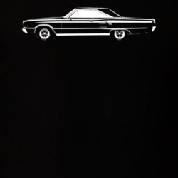 1967 Coronet Side View Dark Color T Shirt
