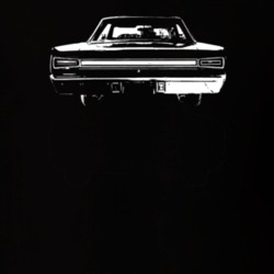 1967 Coronet Rear View Dark Color T Shirt