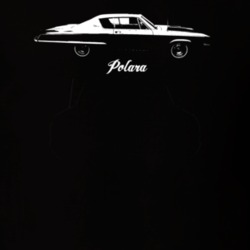 1967 Polara Side View With Model Dark Color T Shirt
