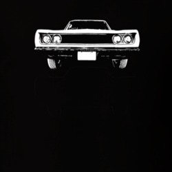 1968 Coronet Grill View Dark Color T Shirt