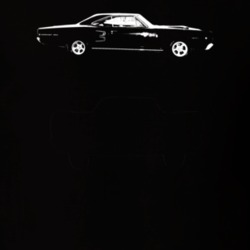 1968 Coronet Side View Dark Color T Shirt