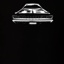 1968 Coronet Rear View Dark Color T Shirt