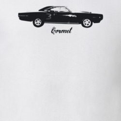 1968 Coronet Side View With Model Light Color T Shirt