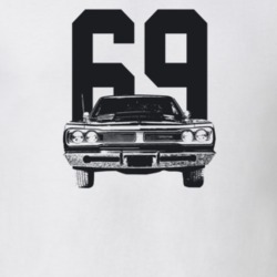 1969 Coronet Grill View With Year Light Color T Shirt