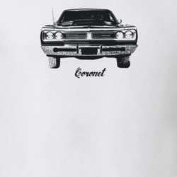 1969 Coronet Grill View With Model Light Color T Shirt