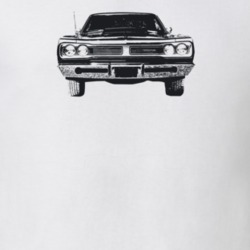 1969 Coronet Grill View Light Color T Shirt
