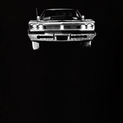 1969 Coronet Grill View Dark Color T Shirt
