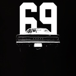1969 Coronet Rear View With Year Dark Color T Shirt