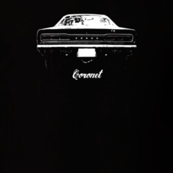 1969 Coronet Rear View With Model Dark Color T Shirt