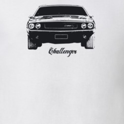 1970 Challenger Grill View With Model Light Color T Shirt
