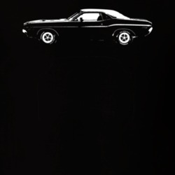1970 Challenger Side View Dark Color T Shirt