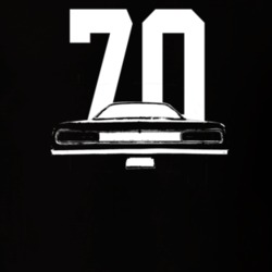 1970 Coronet Rear View With Year Dark Color T Shirt