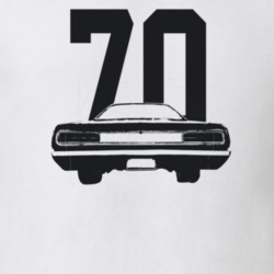 1970 Coronet Rear View With Year Light Color T Shirt