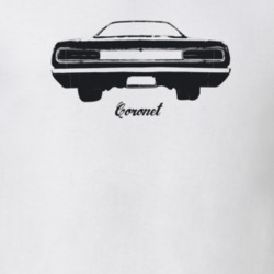 1970 Coronet Rear View With Model Light Color T Shirt