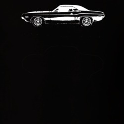 1971 Challenger Side View Dark Color T Shirt