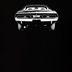1971 Challenger Rear View Dark Color T Shirt