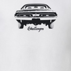 1971 Challenger Rear View With Model Light Color T Shirt