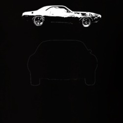 1973 Challenger Side View Dark Color T Shirt