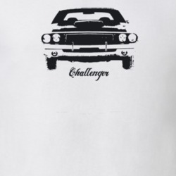 1973 Challenger Grill View With Model Light Color T Shirt