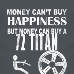 Money Cant Buy Happiness 1972 Chevy Titan Dark Distressed T Shirt