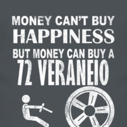 Money Cant Buy Happiness 1972 Chevy Veraneio Dark Distressed T Shirt