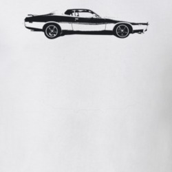 1973 Charger Side View Light Color T Shirt