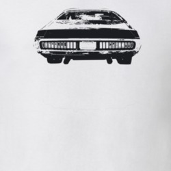 1973 Charger Rear View Light Color T Shirt