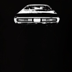 1973 Charger Rear View Dark Color T Shirt