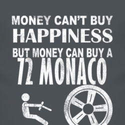 Money Cant Buy Happiness 1972 Dodge Monaco Dark Distressed T Shirt