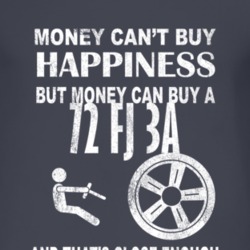 Money Cant Buy Happiness 1972 FJ 3A Dark Distressed T Shirt