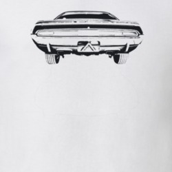 1974 Challenger Rear View Light Color T Shirt