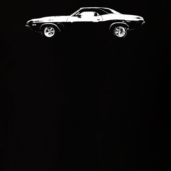 1974 Challenger Side View Dark Color T Shirt