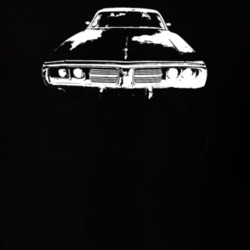 1974 Charger Grill View Dark Color T Shirt